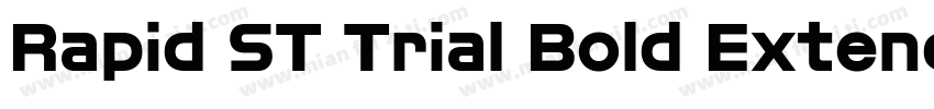 Rapid ST Trial Bold Extended字体转换